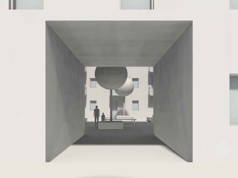 Dall'androne — Cortile di un condominio