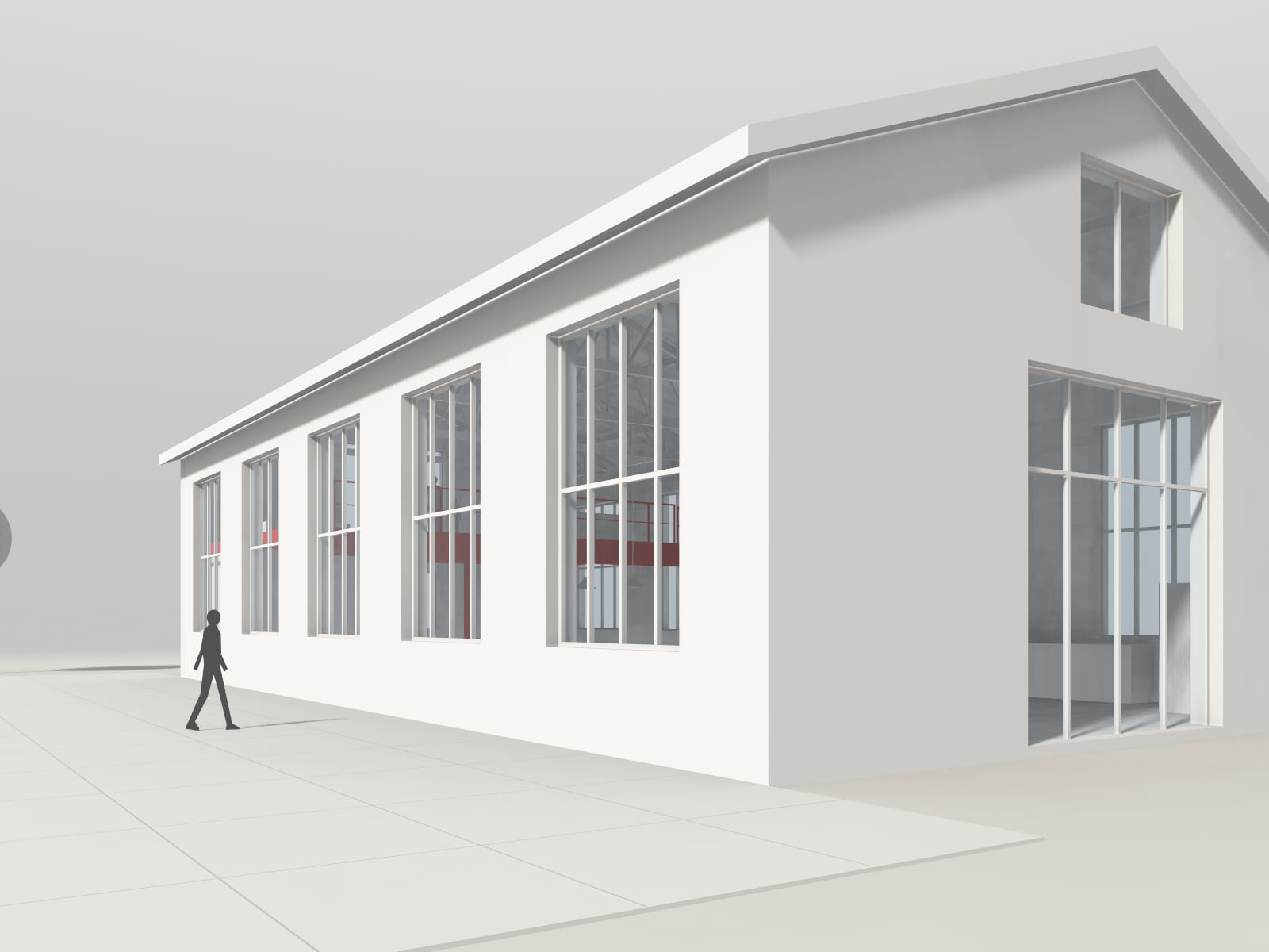 Vista ad altezza d'occhio — Loft in una ex officina