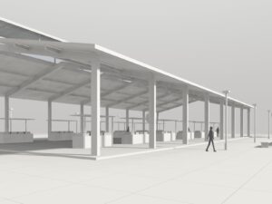 Vista ad altezza d'occhio — Mercato coperto