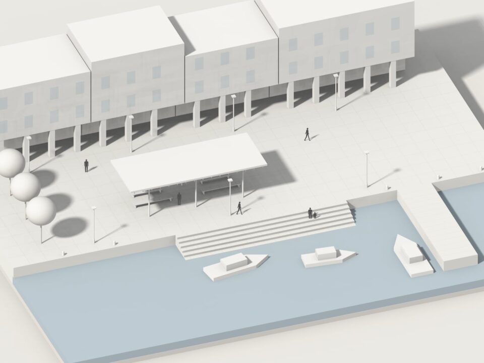 Assonometria — Piazza del porto
